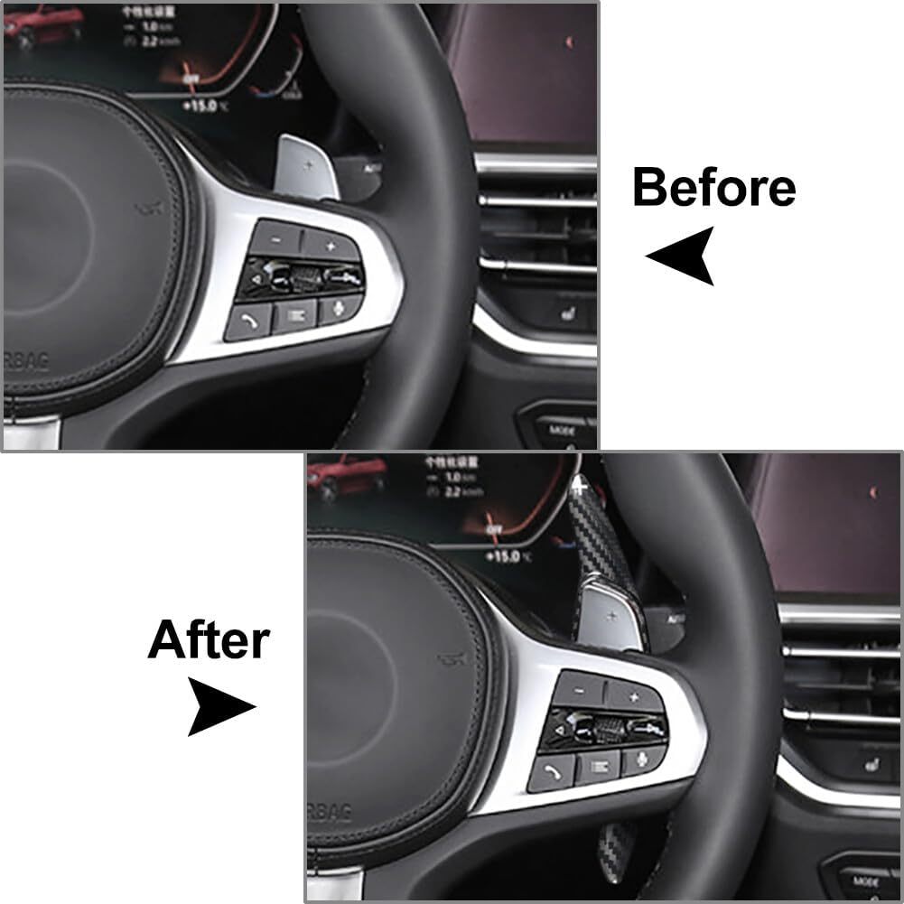 ya 5 8.24 baidi Carbon Fiber Steering Wheel Shift Paddle Shifter Extension Fit for Hyundai LA Festa