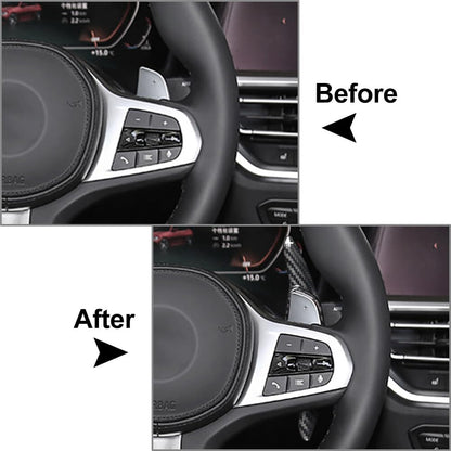 ya 5 8.24 baidi Carbon Fiber Steering Wheel Shift Paddle Shifter Extension Fit for Hyundai LA Festa