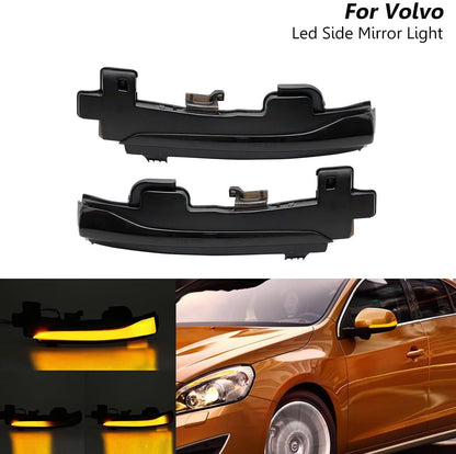 ya 7 8.24 baidi Suitable for Volvo S80 S60 V40 V60 V70 Smoke Sequential LED Side Mirror Turn Signal Light 