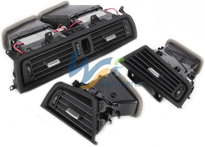 ya 10 9.16 baidi 3 Pack Front Console Grill Dashboard AC Vents Fits for BMW 5 Series
