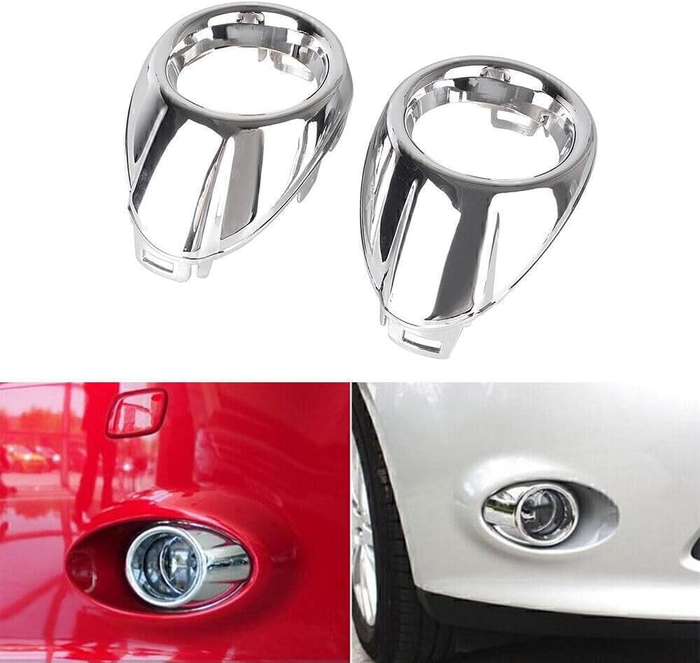 ya 4 8.24 baidi 2x Front Fog Light Cover Surround Bezels Trim Chrome for Ford Focus 2012 2013