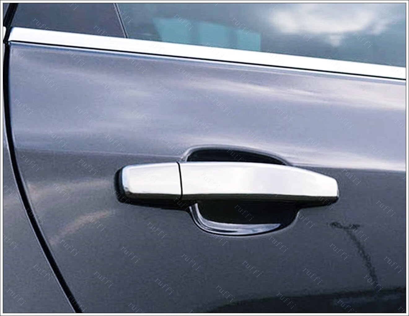 ya 2 8.15 Chrome Door Handle Cover 4 Door S.Steel for Vauxhall for Opel for Corsa D-E 2006-2018