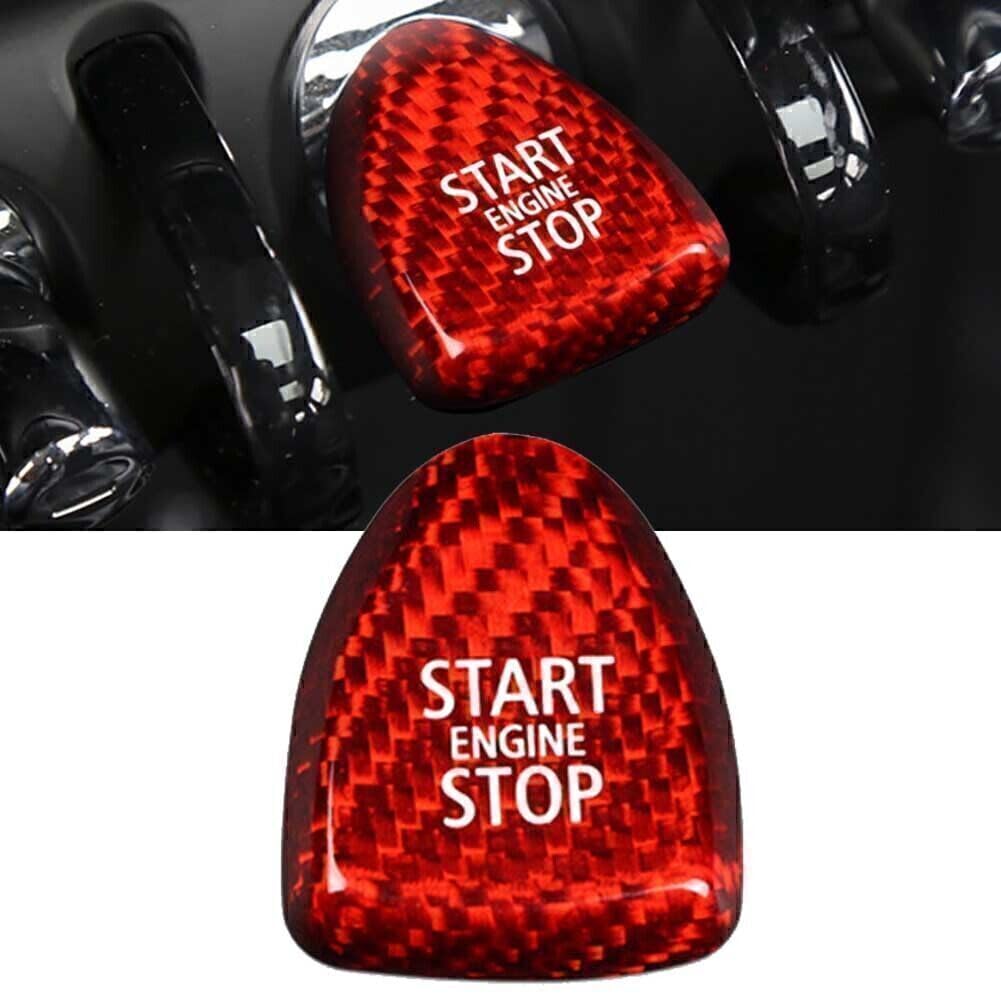 ya 6 8.14 for Mini F54 F55 F56 F57 F60 Cooper S JCW Carbon Fiber Start Button Cover Trim