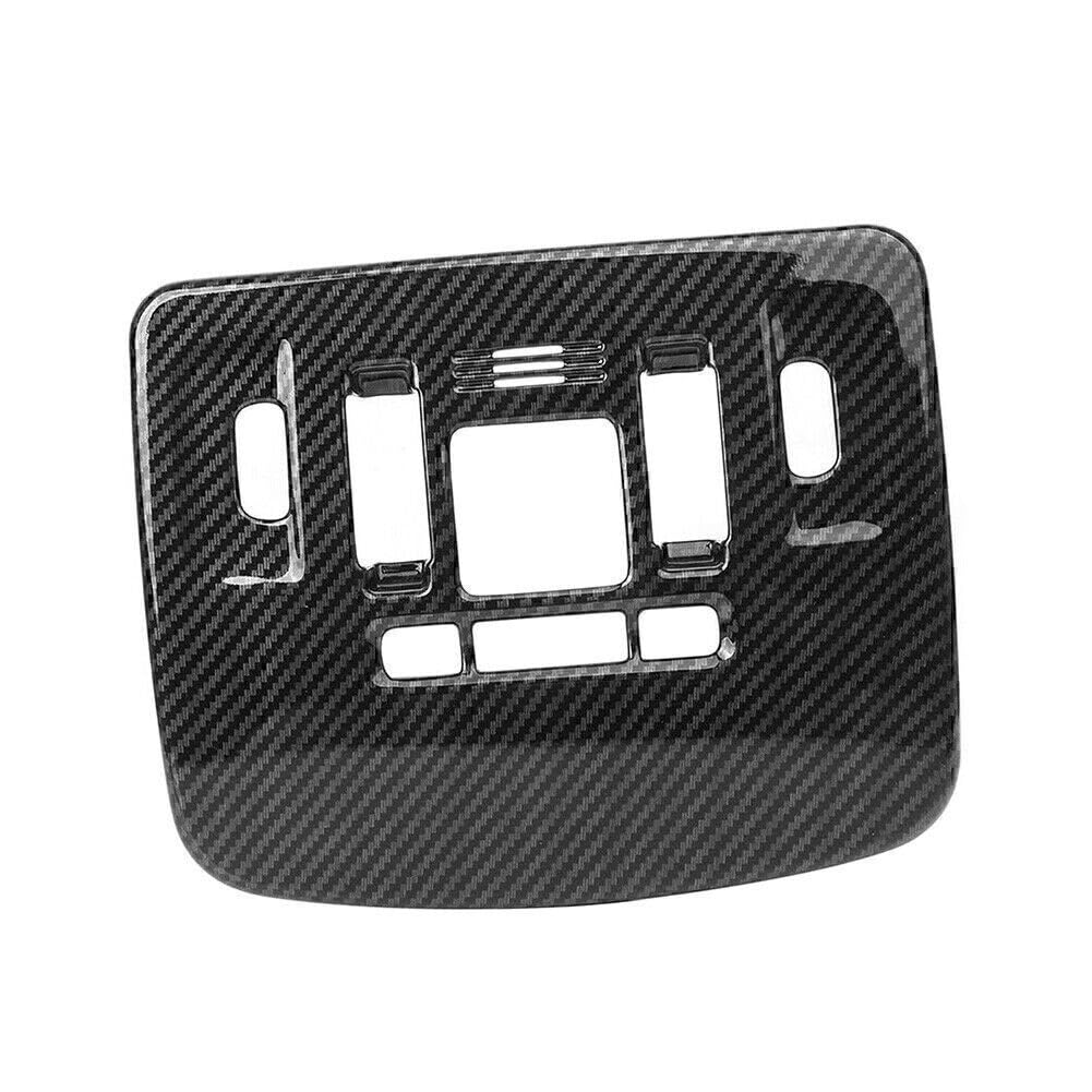 ya 6 8.14 Front Reading Light Lamp Cover Trim for Toyota for Camry 2018-2019 Carbon Fiber ABS