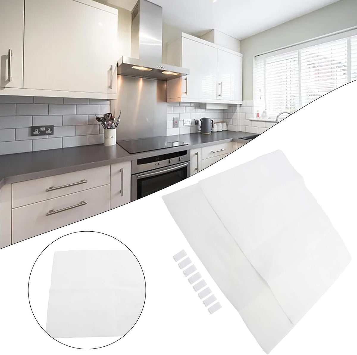 ya 14 9.20 baidi Safe Cooker Hood Grease Filter Extractor Fan Cut Fit Kitchen Filter Paper New-1