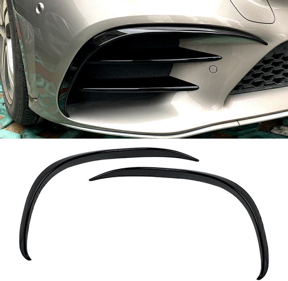 ya 4 8.14 for Mercedes-Benz C-Class C200 C260 W205 2019+ Front Bumper Lip Splitter Spoiler