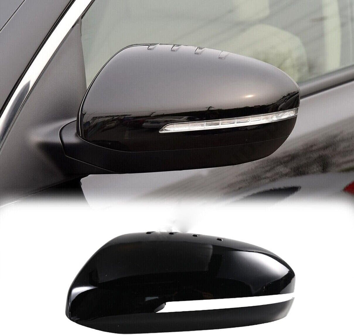 ya 4 8.10 Side Mirror Cover Caps Fit for Kia Optima 2011-2015 Sedan 2.0L 2.4L Left Driver