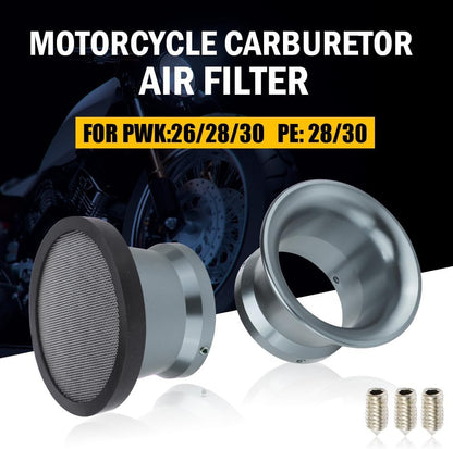 ya 5 8.10 Motorcycle 50mm Air Filter Cup Velocity Stack Fits PWK Carburetor 24/26/28/30mm
