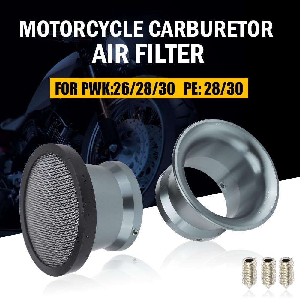 ya 8 8.24 baidi Motorcycle 50mm Air Filter Cup Velocity Stack Fits PWK Carburetor 24/26/28/30mm