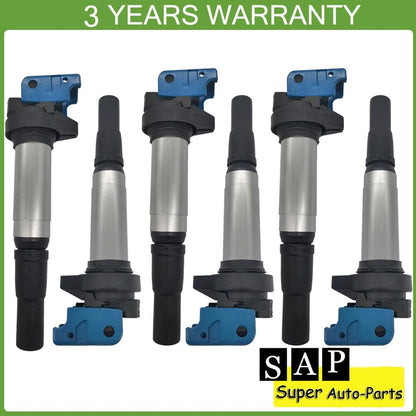 ya 5 8.10 6PCS Ignition Coils for BMW 128i 228i 320i 328i 325Ci 335i 428i 435i M4 X5 X6 Z4