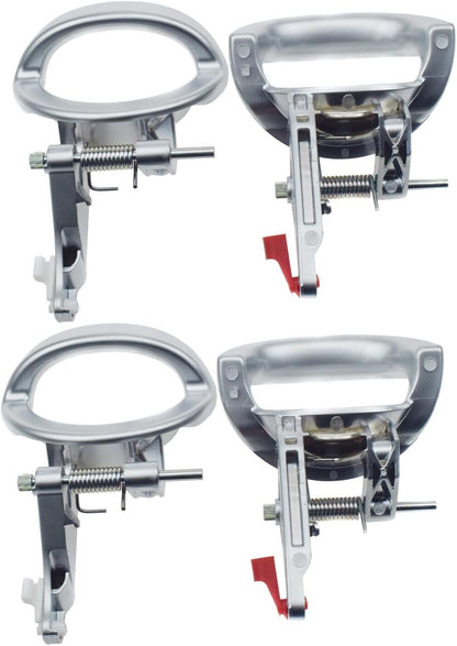 ya 4 8.8.2 for 07-12 for Dodge Nitro Interior Left and Right Door Handle Chrome 4-Piece Set 