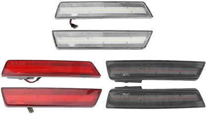 ya 4 8.8 2 LED Rear Side Marker Lights for 08-14 for Dodge Challenger/11-14 Charger 