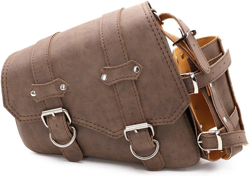 ya 11 9.14 baidiLeft Side Saddlebag Saddle Bag With Drink Holder Bag for Harley Sportster XL883
