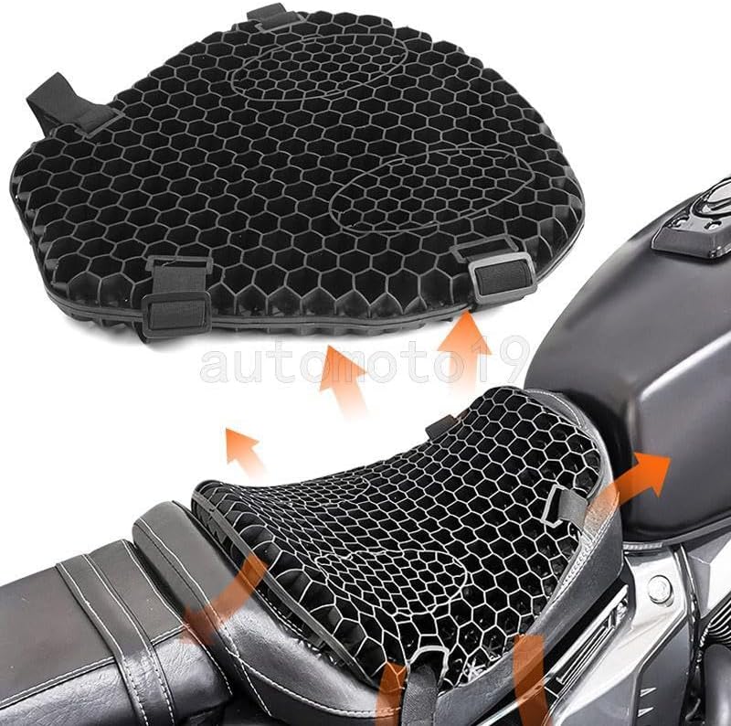 ya 5 8.24 baidi Motorcycle for SEAT Comfort Gel for SEAT Cushion Pressure Relief Air Pad Universal Black