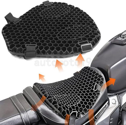 ya 5 8.24 baidi Motorcycle for SEAT Comfort Gel for SEAT Cushion Pressure Relief Air Pad Universal Black