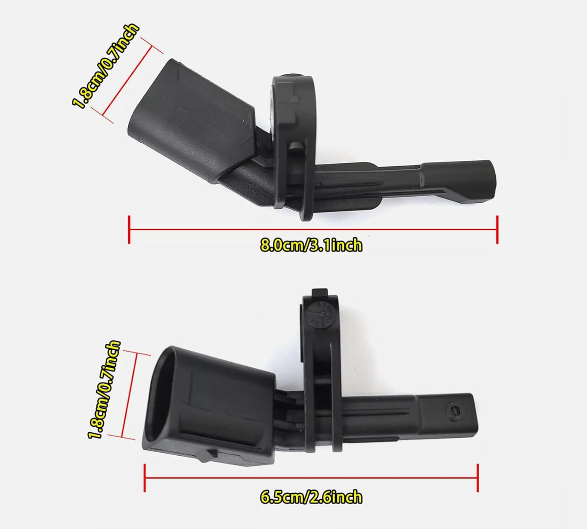 ya 9 10.24 4Pcs Front & Rear ABS Wheel Speed Sensor for VW for Golf for Jetta for Passat for Tiguan EOS