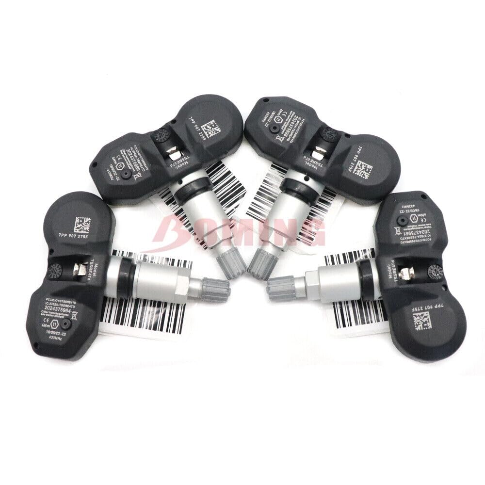 ya 4 8.8 4 Pack Tire Pressure Sensor TPMS for Audi A4 A6 A8 Q7 R8 for VW 433MHZ 7PP907275F