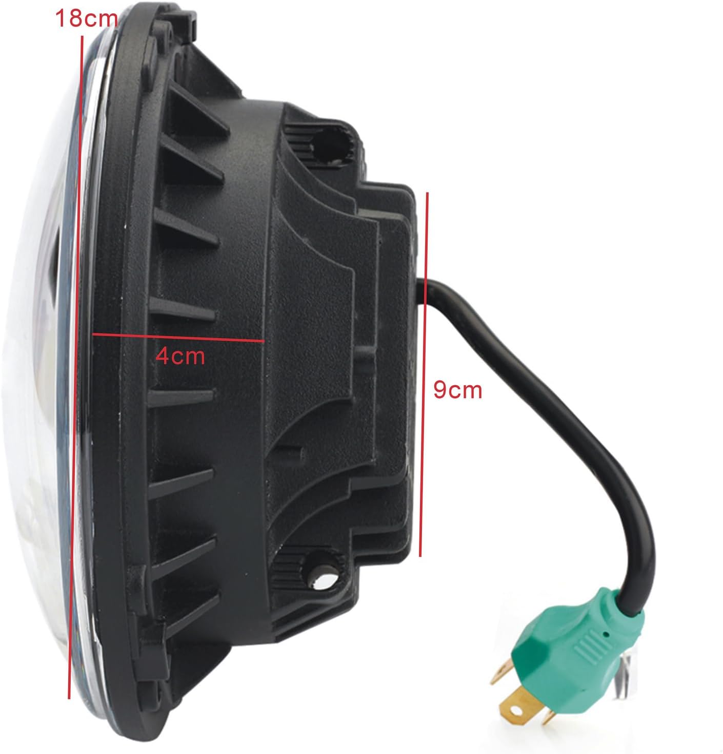 ya 4 8.24 baidi Universal 7 Motorrad Scheinwerfer LED Angel Eye Hi/Lo H4 Projektor f¨¹r Harley