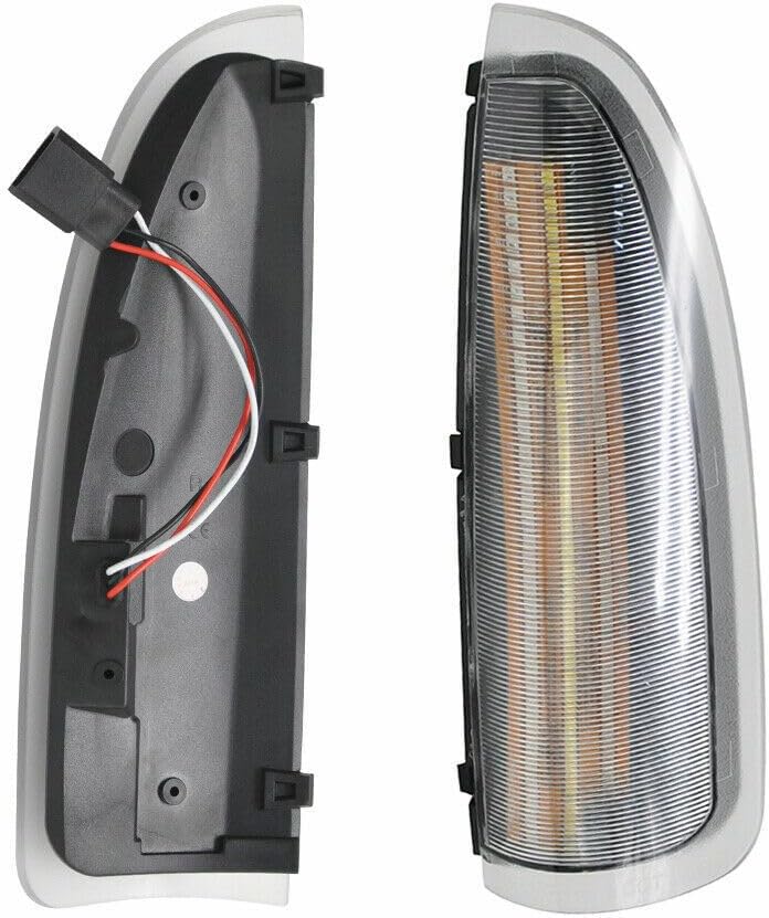 ya 4 8.10 Clear LED Side Mirror Light for 03-07 for Ford F250-F550 Super Duty 00-05 Excursion