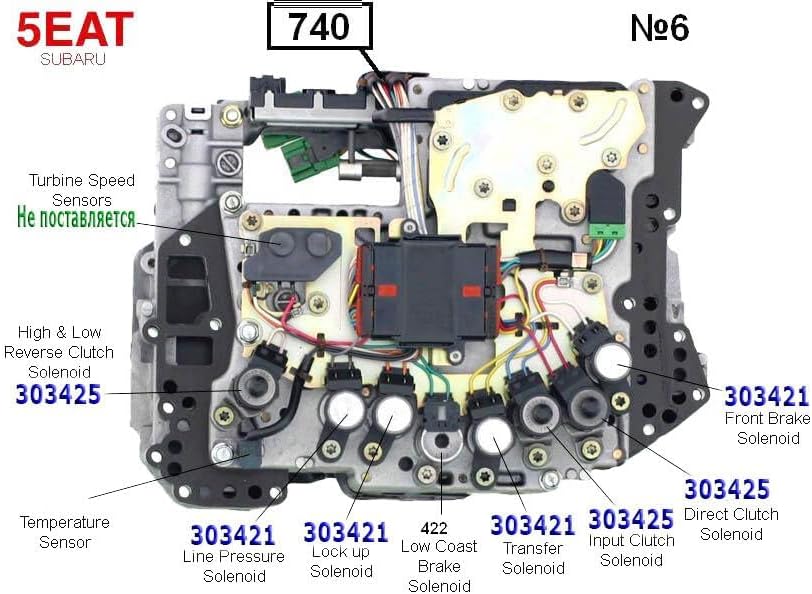 ya 28 10.13 zhengce 8PC 5EAT 31705-AA430 Transmission Solenoids Kit for 5 SP for Subaru Exiga
