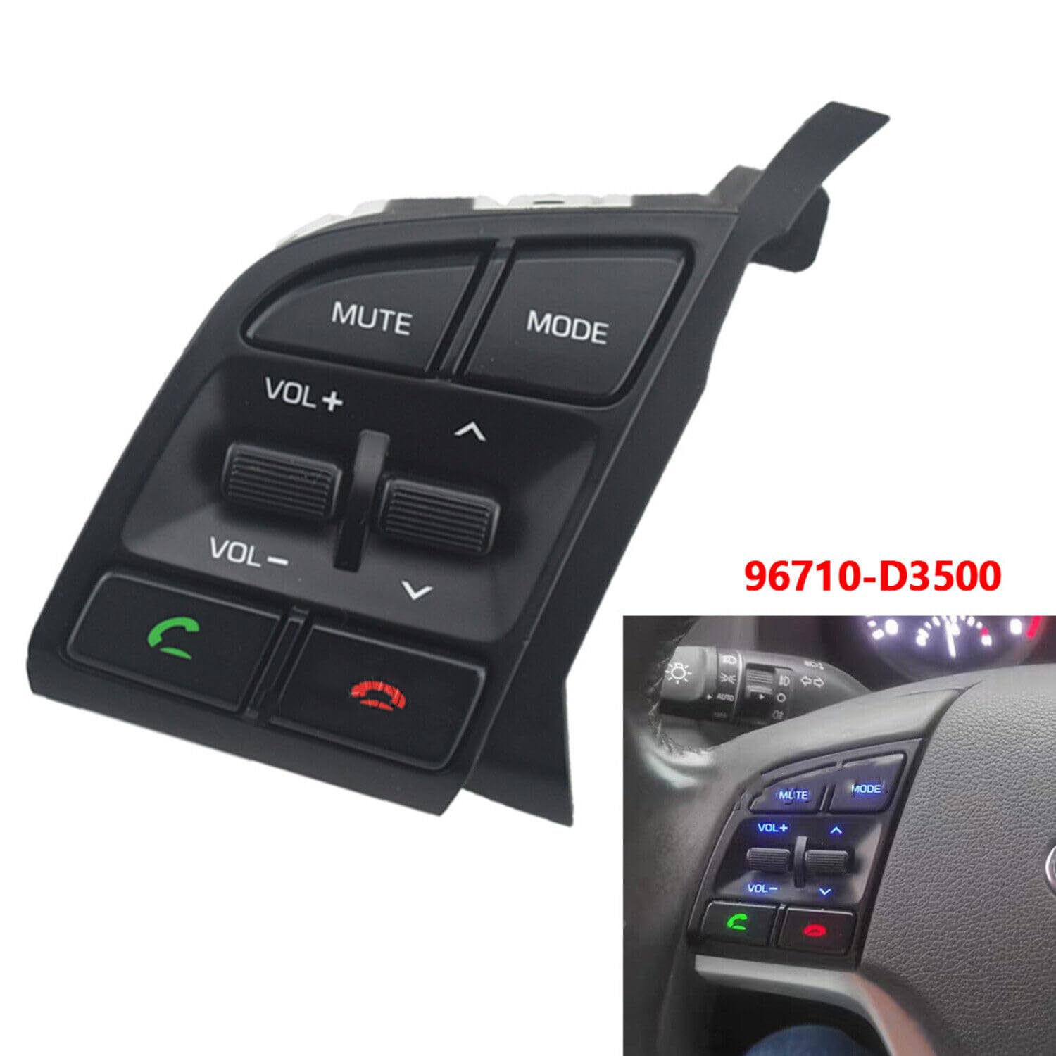 ya 8 8.24 baidi 1 Piece Remote Switch Left Suitable for 96710D35004X for Hyundai for Tucson 2016 2017