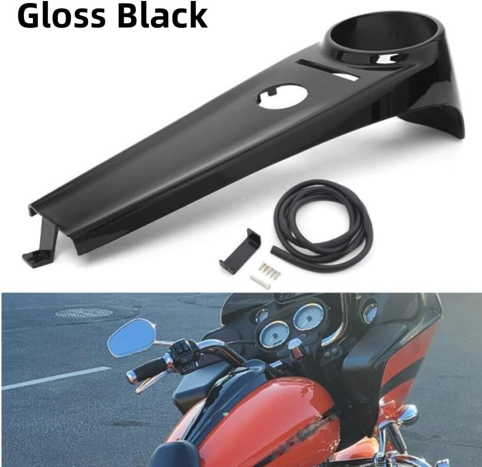 ya 23 10.7 baidi Gloss Black Dash Fuel Console Tank Cover Panel Trim for Harley Softail 00-17