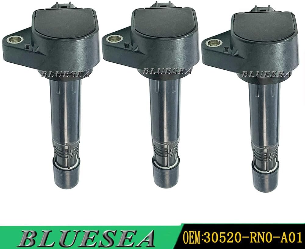 ya 4 8.14 30520-RN0-A01 3x Ignition Coils Pack for Honda Pilot Ridgeline for Acura MDX RDX ZDX