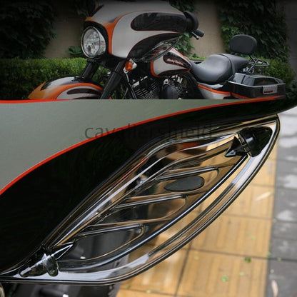 ya 23 10.7 baidi 2 Color Adjustable Fairing Side Wind Air Deflector for Harley Touring 1996-2013