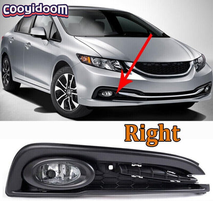 ya 2 8.15 Suitable for the 2013-15 for Honda Civic sedan right front fog lamp f for Ram e fog lamp semi assembly