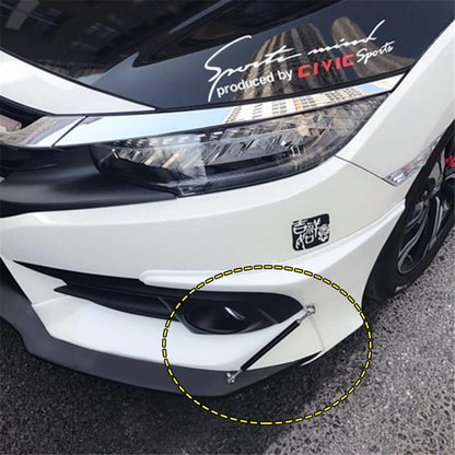 ya 13 9.15 baidi 2psc Racing Adjustable Front Rear Bumper Lip Splitter Support Bar/Pull Rod Kit