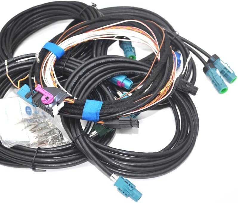 ya 2 8.15 retrofit 360 Surround Reverse Camera Cable Wiring kit for VW mqb for Tiguan for Golf CC