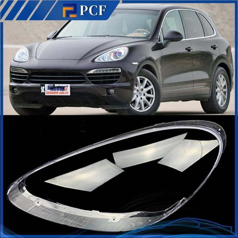 ya 4 8.14 Front Clear Headlight Lens + Sealant Left for Porsche Cayenne 2011-2014