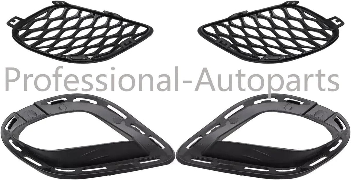 ya 14 9.20 zhengce Set of 4Pcs Bumper Fog Lamp Cover Bezel & Bracket for Dodge for Charger 20-1