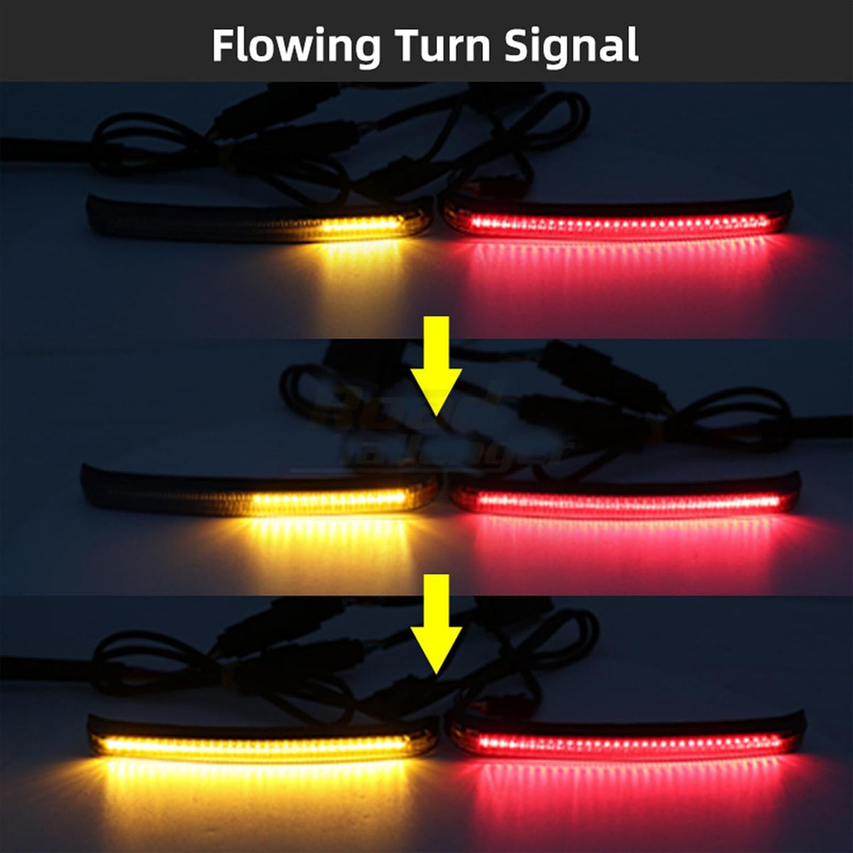 ya 13 9.15 baidi Saddlebag brake flow LED turn signals applicable to 14-23 for Harley Street Glide FLHX-
