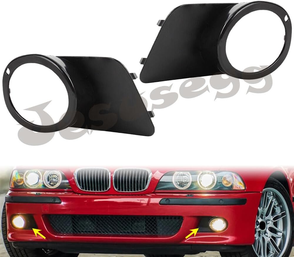 ya 9 10.24 Front RH&LH Bumper Fog Light Ring Cap Frame for BMW M5 1999 2000 2001 2002 2003