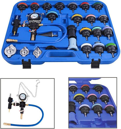 ya 26 10.21 baidi 28Pcs Universal Radiator Pressure Tester Vacuum Type Cooling System Test Set
