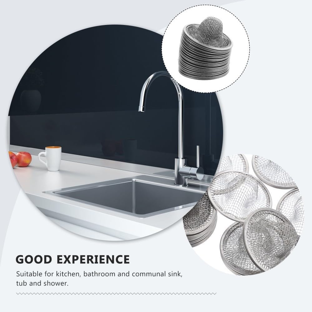 ya 14 9.20 baidi 20 Pcs Stainless Steel Filter Kitchen Drain S n Sink Food Strainer Metal-1