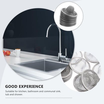 ya 14 9.20 baidi 20 Pcs Stainless Steel Filter Kitchen Drain S n Sink Food Strainer Metal-1