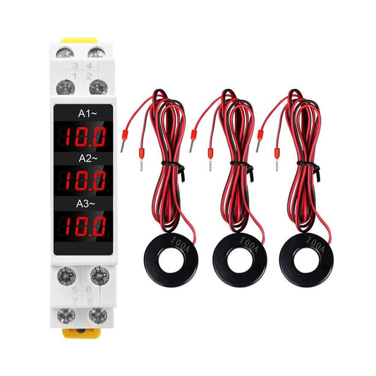 ya 16 10.20 baidi AC80-500V 1-100A for Mini Three-Phase Current Meter Digital Display Din Rail Ammeter