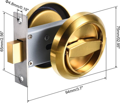 ya 26 10.21 baidi 4.8mm Round essed Pull Handle Knob, Pack Hidden Handle Knob, Gold Tone
