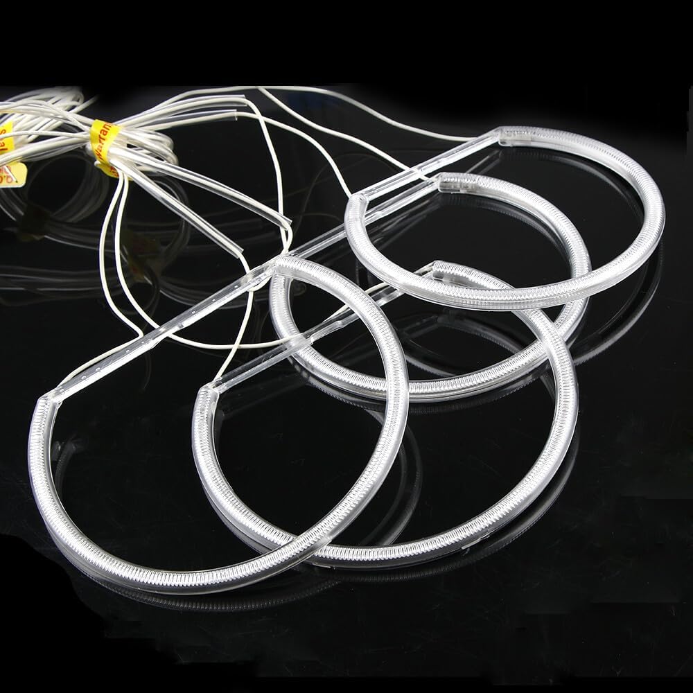 ya 11 9.14 zhengce 4x 131MM CCFL Halo Ring Cotton Lamp Kit LED Angel Eyes for BMW E36 E38 E46