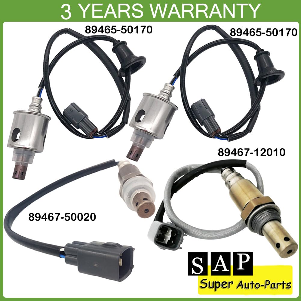 ya 4 8.8 Set of 4 Upstream+Downstream Oxygen Sensors for Lexus LS460 2007-2009 4.6L V8