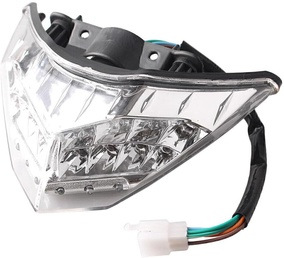 ya 10 9.16 zhengce Rear Brake Turn Signals LED Stop Tail Light for Kawasaki 300R 2013 Clear