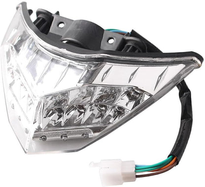 ya 10 9.16 zhengce Rear Brake Turn Signals LED Stop Tail Light for Kawasaki 300R 2013 Clear