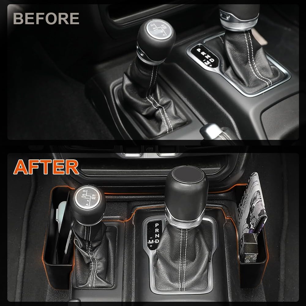 ya 5 8.10 For 2020-2025 for Jeep Gladiator Center Console Shifter Storage Box Gear Shift Trays
