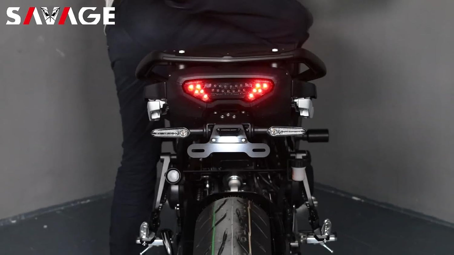 ya 4 8.24 baidi LED Tail Light Brake Lamp Turn Signal Flash Indicator for Yamaha FZ10 FZ09 FJ09