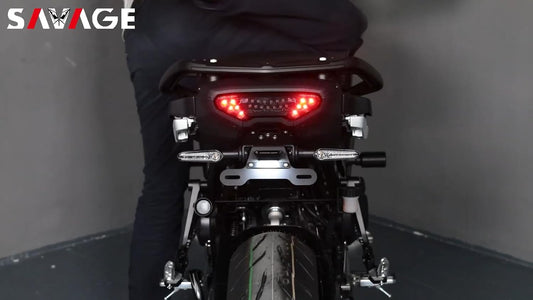 ya 4 8.14 Integrated LED Tail Light Brake Turn Signal Indicator for Yamaha Tracer 900 9/GT