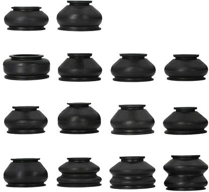 ya 9 10.24 14 Pack Universal Rubber Tie Rod End Ball Joint Dust Boots Dust Cover Boot Gaiters -