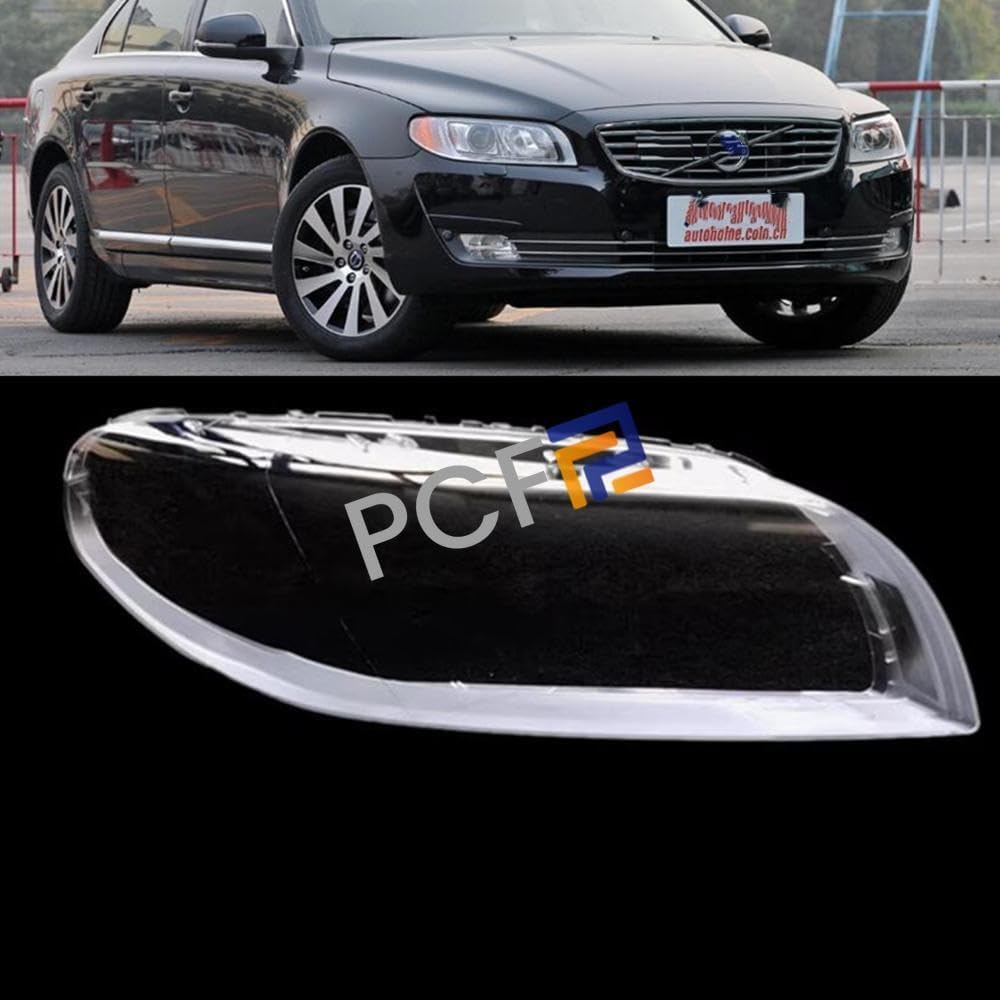 ya 4 8.14 for Volvo S80 2007-2016 Right Passenger Headlight Lens Cover + Sealant 