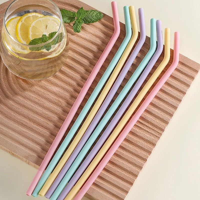 ya 14 9.20 baidi Eco Friendly Silicone Straws Re ble Silicone Drinking Straws Kitchen Suppl-wq-1